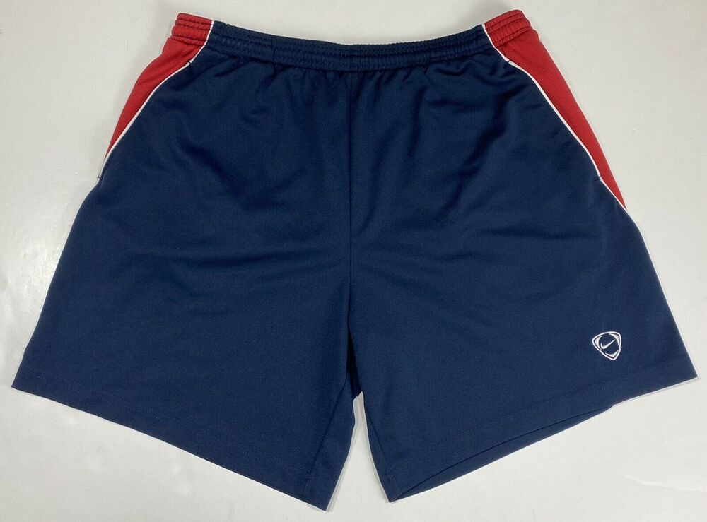 Nike Shorts Mens XL Athletic Basketball Shorts Navy Blue Red